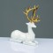 DECORATIVE RESIN REINDEER WHITE  20cm X1584614