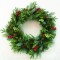 CHRISTMAS WREATH PE/PVC BERRIES & PINE CONES 60CM DIAM. X16606