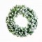 CHRISTMAS WREATH SNOWY PVC 76CM DIAM. X167611