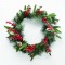 CHRISTMAS WREATH PVC BERRIES & PINE CONES 50CM DIAM. X165012