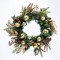 CHRISTMAS WREATH FLOCKED BERRIES & ORNAMENTS DIAM:60cm X096017