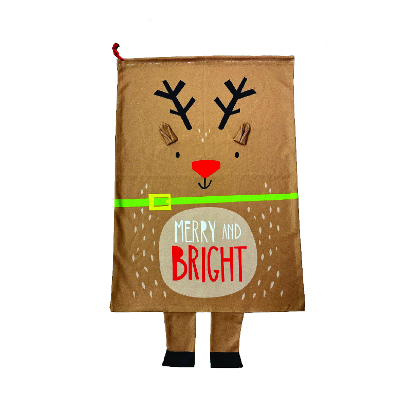 CHRISTMAS SACK (REINDEER) 48*0,4*70cm X127015