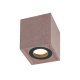 ^CEILING LIGHTING 1XGU10 RED CEMENT 8,5X8,5XH10CM MONTE MK131S10R