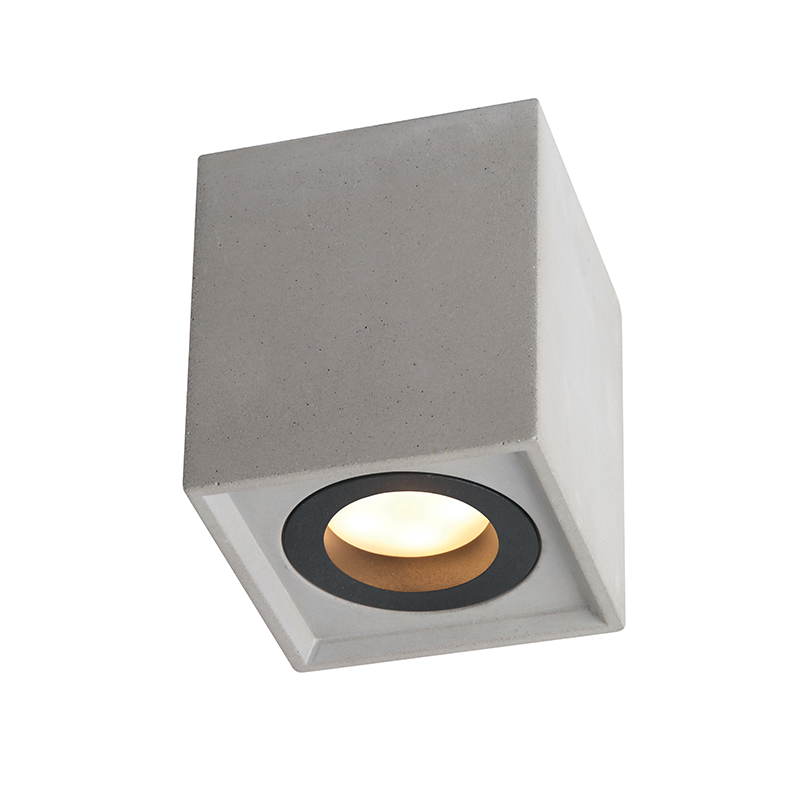^CEILING LIGHTING 1XGU10 NATURAL CEMENT 8,5X8,5XH10CM MONTE MK131S10G