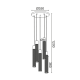 ^ PHASING OUT PENDANT LUMINAIRE 5XE27 BLACK METAL D35XH120CM ALCATRAZ OD605P35BK