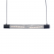 ^ PHASING OUT PENDANT LUMINAIRE 2XE27 BLACK METAL 72Χ6XH120CM ALCATRAZ OD602P72BK