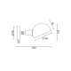 ^ PHASING OUT WALL MOUNTED LUMINAIRE 1XE14 BLACK METALLIC 26Χ15Χ12CM CLOTHO EG4341W26B