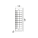 ^ PHASING OUT WALL MOUNTED LUMINAIRE 1XE27 WOOD+BLACK METALLIC 14X13XH47CM TESLA EG841W47B