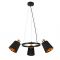 ^ PHASING OUT PENDANT LUMINAIRE 3XE14 BLACK METAL+ SHADE D63XH100CM NORMA EG213P63BK