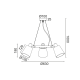 ^ PHASING OUT PENDANT LUMINAIRE 3XE14 BLACK METAL+ SHADE D63XH100CM NORMA EG213P63BK
