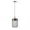 ^ PHASING OUT PENDANT LIGHTING 1ΧΕ27 WOOD+ BLACK METAL D20XH154CM PAROT TF501P20BK
