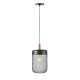 ^ PHASING OUT PENDANT LIGHTING 1ΧΕ27 WOOD+ BLACK METAL D20XH154CM PAROT TF501P20BK