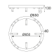 ^ PHASING OUT CEILING LIGHTING LED 48W COB WHITE ALUMINUM 3000K 4320LM D65ΧΗ6,5CM MAGNETO JNBC48LED65WH