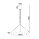 ^ PHASING OUT PENDANT LIGHTING LED 48W COB BLACK ALUMINUM 3000K 4320LM D65ΧH139CM MAGNETO JNBP48LED65BK