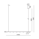 ^ PHASING OUT PENDANT LIGHTING LED 30W COB BLACK ALUMINUM 3000K 2700LM 120X4ΧH139CM MAGNETO JNCP30LED120BK