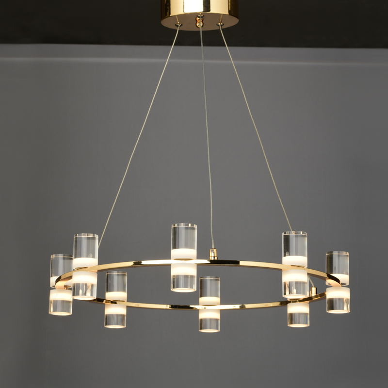 ^ PHASING OUT PENDANT LIGHTING LED2835 32W GOLD ALUMINUM 3000K 2880LM D52XH131.5M IONIAN JNDP32LED52GD