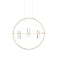 ^ PHASING OUT PENDANT LIGHTING LED2835 12W GOLD ALUMINUM 3000K 1080LM D53XH173CM IONIAN JNEP12LED53GD