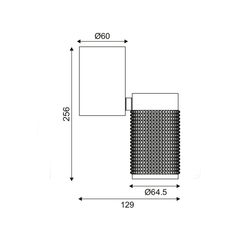 ^ PHASING OUT CEILING LIGHTING 1ΧGU10 BLACK ALUMINUM 6,5X13X26CM MEGATRON1 YL10C117BK