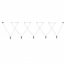 ^ PHASING OUT PENDANT LIGHTING 5ΧG9 BLACK ALUMINUM 5x D3,6XH13CM CABLE 11,2M 8HOOKS TERES YL22P5BK