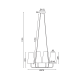 ^ PHASING OUT PENDANT LIGHTING 4ΧΕ14 BLACK METAL+ BIEGE SHADE 57Χ57ΧΗ110CM TUSCAN HL35424P59BG