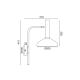 ^ PHASING OUT WALL MOUNTED LIGHTING 1ΧE27 BRASS+BLACK 32Χ20X41CM SHERLOCK AR4181W41BB
