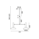 ^ PHASING OUT PENDANT LIGHTING 2ΧE27 BLACK+ BRASS 69Χ20XΗ92CM SHERLOCK AR4182P69BB