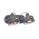 ^ PHASING OUT WALL MOUNTED LIGHTING 2ΧGU10 GREY METALLIC 31X12X19CM MORFEAS AR1722W31G