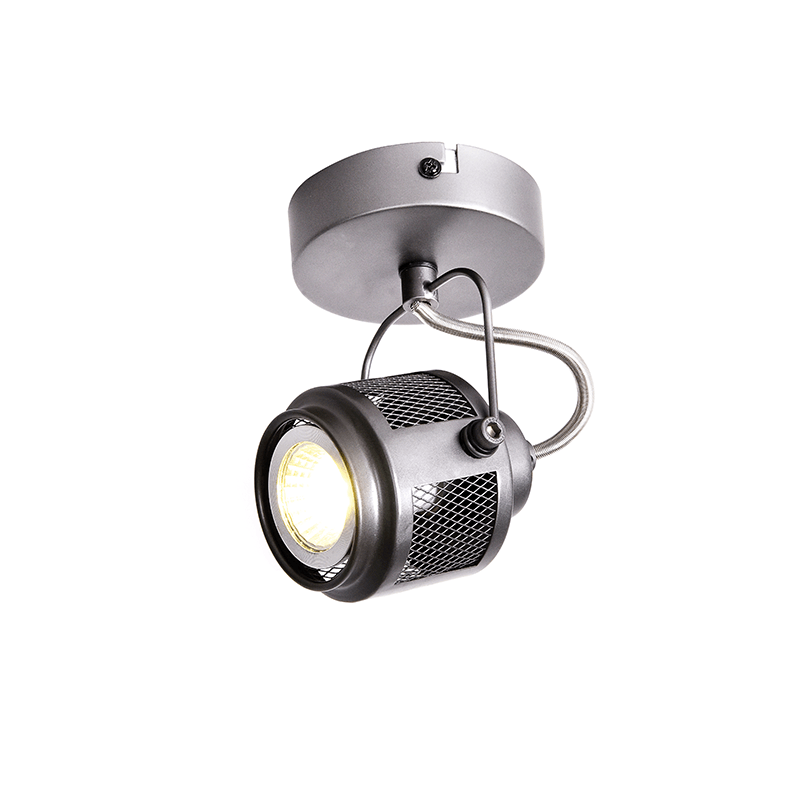 ^ PHASING OUT WALL MOUNTED LIGHTING 1ΧGU10 GREY METALLIC 16Χ9Χ9CM KRYPTON AR2091W16G