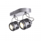 ^ PHASING OUT WALL MOUNTED LIGHTING 2ΧGU10 GREY METALLIC 28Χ10Χ16CM KRYPTON AR2092W28G
