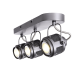 ^ PHASING OUT WALL MOUNTED LIGHTING 3ΧGU10 GREY METALLIC 43Χ10Χ16CM KRYPTON AR2093W43G