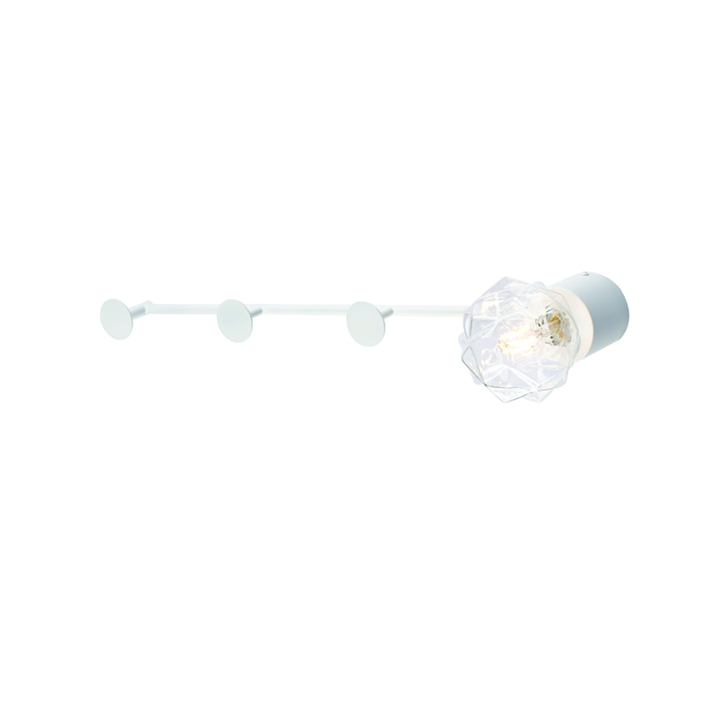 ^ PHASING OUT WALL MOUNTED LIGHTING 1ΧGU10 WHITE METALLIC 66Χ7Χ8CM VALENTINO ZM711W66WH