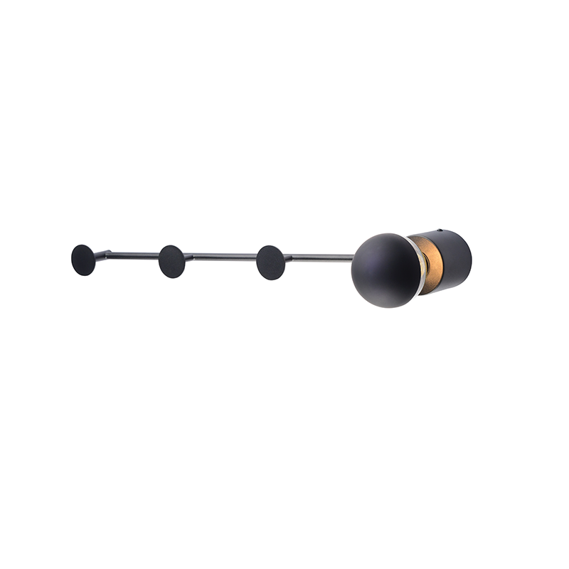 ^ PHASING OUT WALL MOUNTED LIGHTING 1ΧE27 BLACK METALLIC 66Χ7Χ8CM VALENTINO ZM711W66BK