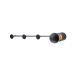 ^ PHASING OUT WALL MOUNTED LIGHTING 1ΧE27 BLACK METALLIC 66Χ7Χ8CM VALENTINO ZM711W66BK