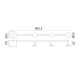 ^ PHASING OUT WALL MOUNTED LIGHTING 1ΧE27 BLACK METALLIC 66Χ7Χ8CM VALENTINO ZM711W66BK