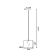 ^ PHASING OUT PENDANT LIGHTING 1XE27 BLACK METALLIC 29Χ20ΧH120CM MORDOR HM841P29BK