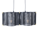 ^ PHASING OUT PENDANT LIGHTING 2ΧΕ27 BLACK METALLIC 57Χ20ΧH120CM MORDOR HM842P57BK