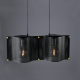 ^ PHASING OUT PENDANT LIGHTING 2ΧΕ27 BLACK METALLIC 57Χ20ΧH120CM MORDOR HM842P57BK