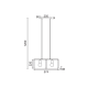 ^ PHASING OUT PENDANT LIGHTING 2ΧΕ27 BLACK METALLIC 57Χ20ΧH120CM MORDOR HM842P57BK