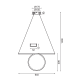 ^ PHASING OUT PENDANT LIGHTING LED 32W 3000K 1920LM BLACK ALUMINUM 64Χ17ΧΗ120CM ZERO HM98LED64BK