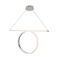 ^ PHASING OUT PENDANT LIGHTING LED 32W 3000K 1920LM CHROME ALUMINUM 64Χ17ΧΗ120CM ZERO HM98LEDP64CH