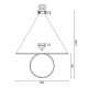 ^ PHASING OUT PENDANT LIGHTING LED 43W 3000K 2580LM BLACK ALUMINUM 88Χ17ΧΗ120CM ZERO HM98LEDP88BK