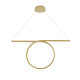 ^ PHASING OUT PENDANT LIGHTING LED 43W 3000K 2580LM BRASS ALUMINUM 88Χ17ΧΗ120CM ZERO HM98LEDP88BR