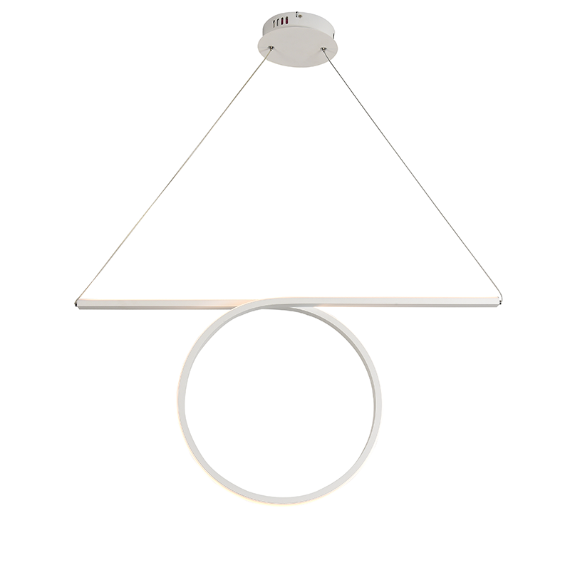 ^ PHASING OUT PENDANT LIGHTING LED 43W 3000K 2580LM WHITE ALUMINUM 88Χ17ΧΗ120CM ZERO HM98LEDP88WH