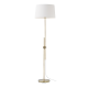 PHASING OUT FLOOR LUMINAIRE 1XE27 BRASS + WHITE SHADE, COLOR:antique brass Φ43×Η152CM MALLORCA ML306421FB