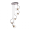 ^ PHASING OUT PENDANT L/F 5ΧΕ27 GLASS+METAL +MDF Φ50ΧΗ120CM PUEBLOS OD905905P