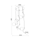 ^ PHASING OUT PENDANT L/F 5ΧΕ27 GLASS+METAL +MDF Φ50ΧΗ120CM PUEBLOS OD905905P ^ PHASING OUT PENDANT L/F 5ΧΕ27 GLASS+METAL +MDF Φ50ΧΗ120CM PUEBLOS OD905905P