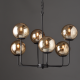 ^ PHASING OUT PENDANT 6ΧΕ14 AMBER GLASS+METAL BLACK Φ65ΧΗ120CM DELOS OD905806PAM ^ PHASING OUT PENDANT 6ΧΕ14 AMBER GLASS+METAL BLACK Φ65ΧΗ120CM DELOS OD905806PAM