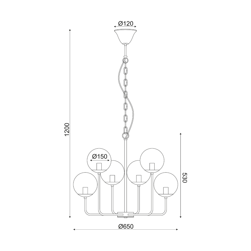 ^ PHASING OUT PENDANT 6ΧΕ14 AMBER GLASS+METAL BLACK Φ65ΧΗ120CM DELOS OD905806PAM ^ PHASING OUT PENDANT 6ΧΕ14 AMBER GLASS+METAL BLACK Φ65ΧΗ120CM DELOS OD905806PAM