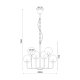 ^ PHASING OUT PENDANT 6ΧΕ14 AMBER GLASS+METAL BLACK Φ65ΧΗ120CM DELOS OD905806PAM ^ PHASING OUT PENDANT 6ΧΕ14 AMBER GLASS+METAL BLACK Φ65ΧΗ120CM DELOS OD905806PAM