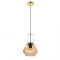 ^ PHASING OUT PENDANT 1XE27 GLASS AMBER + BRASS METAL Φ18ΧΗ120CM DIAMONDRA V371481PA